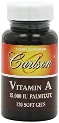 Carlson Labs vitamin a palmitate 120 softgels per bottle